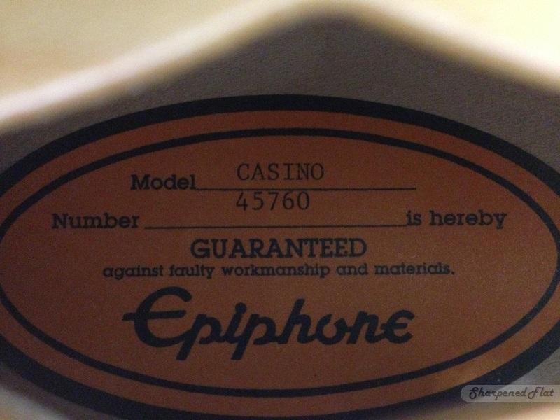 Epiphone casino sv